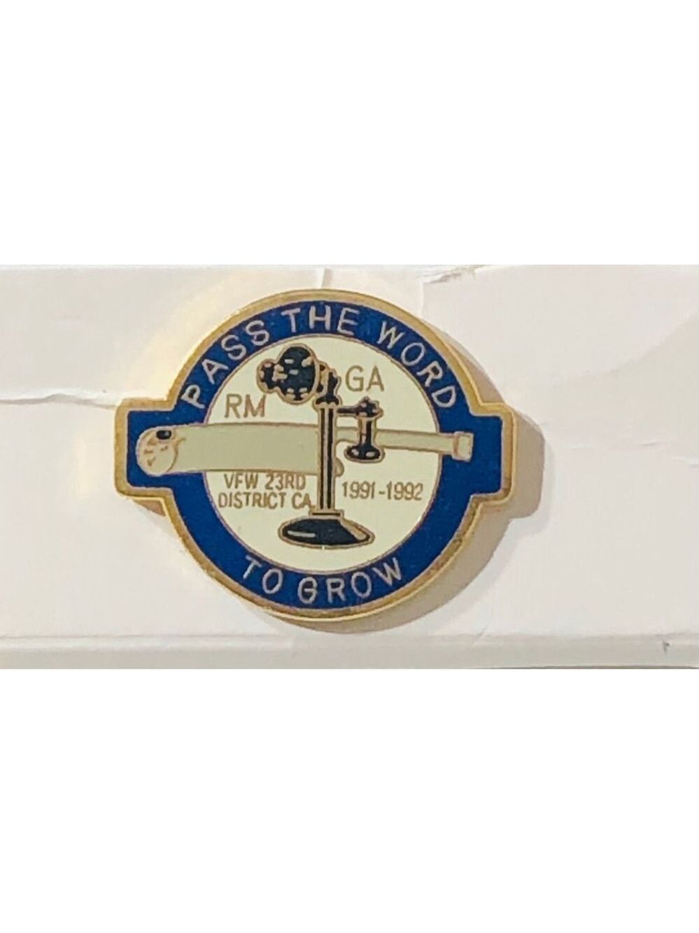 VFW Lapel Pin Veterans of Foreign Wars 23rd District CA